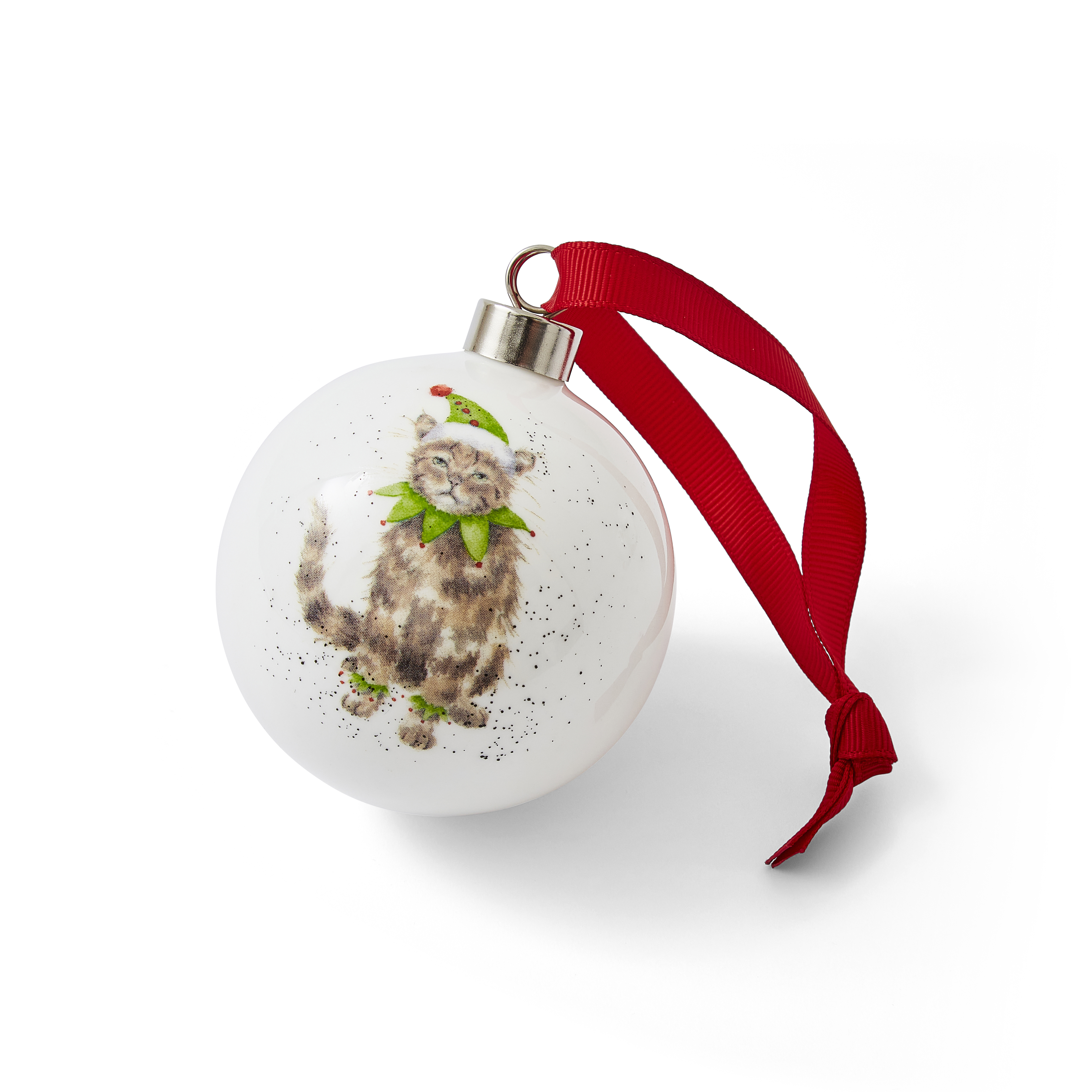 Wrendale Designs Bah Humbug Bauble, Cat image number null